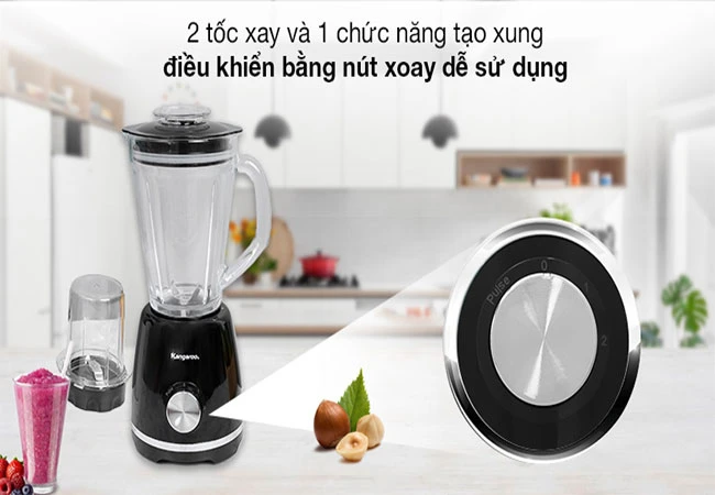 Top 9 máy xay sinh tố Kangaroo đáng tiền nhất 49 Máy xay sinh tố Kangaroo KG2B9 sử dụng dễ dàng