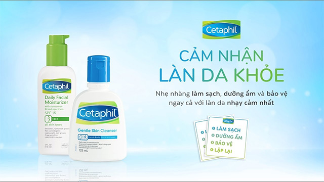 Cetaphil là thương hiệu dược mỹ phẩm nổi tiếng với kem dưỡng ẩm chuyên sâu
