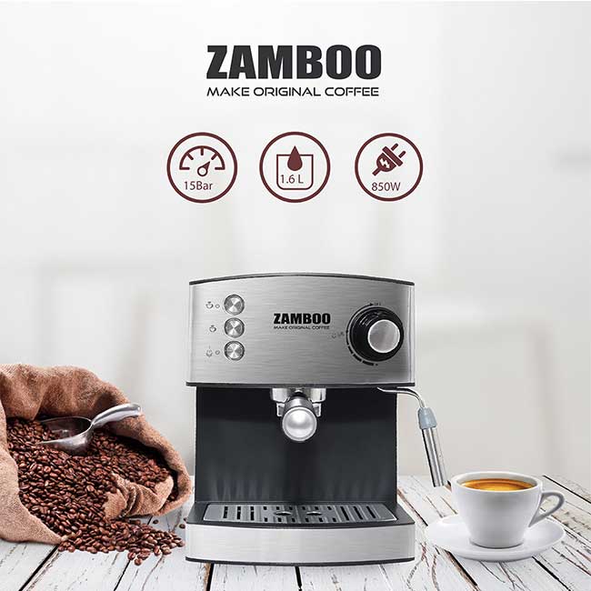 Máy pha cà phê Zamboo ZB-88CF sở hữu nhiều tính năng ưu Việt