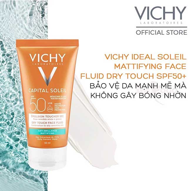 Kem Chống Nắng Vichy Ideal Soleil Dry Touch phù hợp cho da hỗn hợp