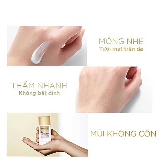 Kem chống nắng L'Oreal UV Defender Matte and Fresh thấm nhanh
