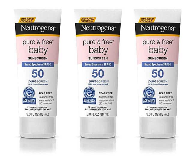 Kem chống nắng Neutrogena Pure Free Baby an toàn, lành tính