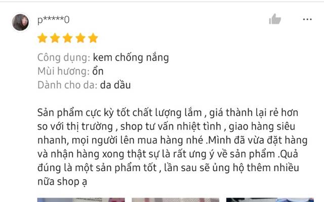 Đánh giá của khách hàng về xịt chống nắng La Roche Posay Anthelios XL Ultra Light SPF50+