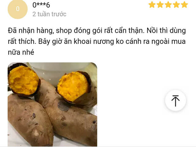 Đánh giá tích cực của khách hàng sau khi sử dụng nồi chiên không dầu Panasonic 6 lít 588D