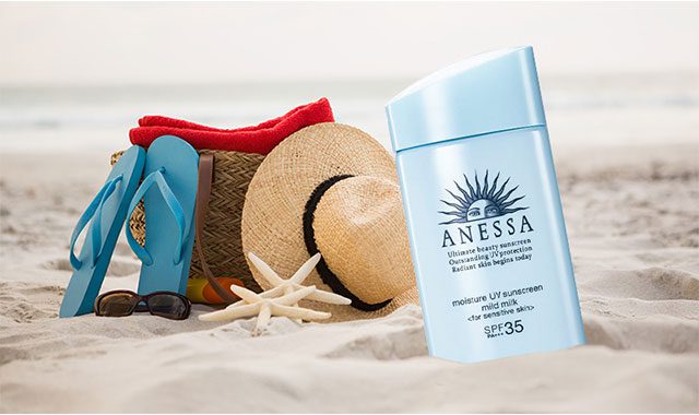 Kem chong nang Anessa Essence UV Sunscreen Aqua Booster Mild SPF 35