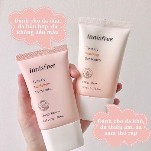 Review kem chống nắng Innisfree Tone Up