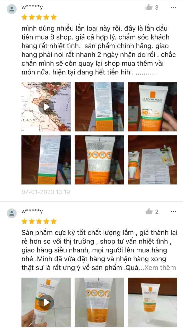 Đánh giá từ người dùng sản phẩm La Roche Posay Dry Touch Finish Mattifying Effect SPF50+ PA++++