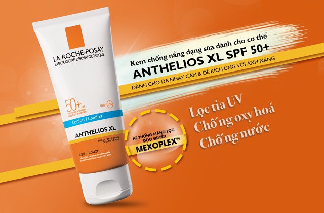Hiệu quả kem chống nắng Anthelios XL Comfort Lotion SPF50+