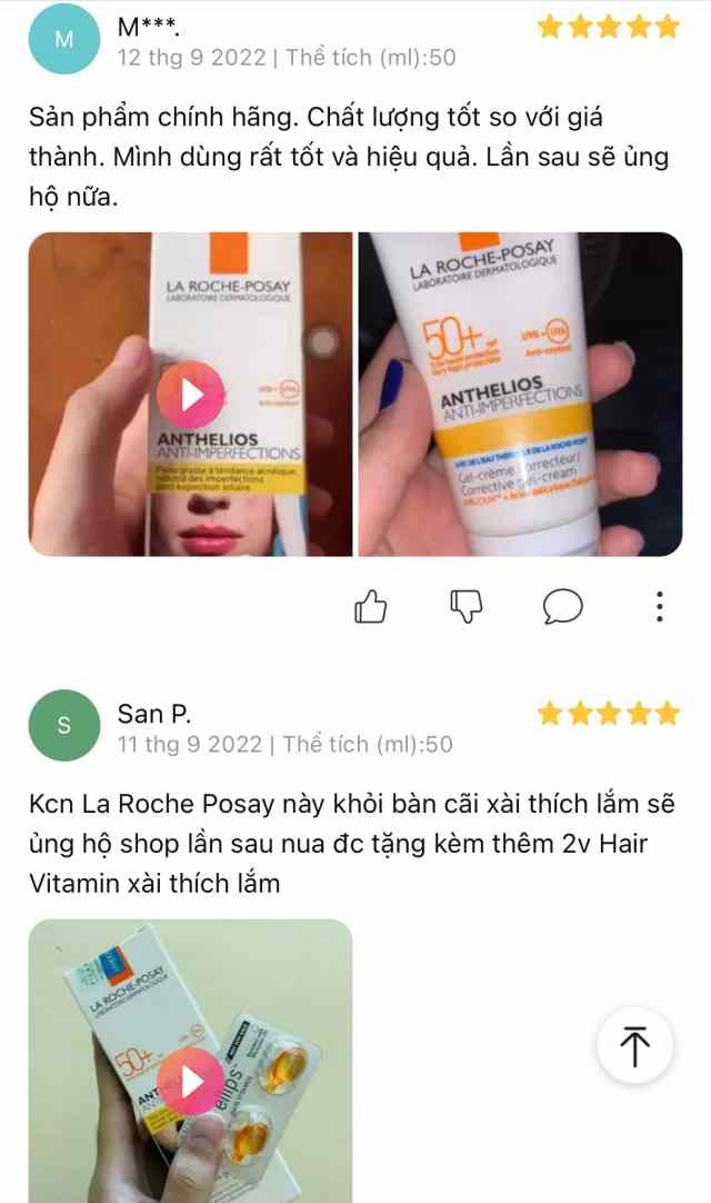 Review chất lượng kem Anthelios Anti-Imperfections thực tế