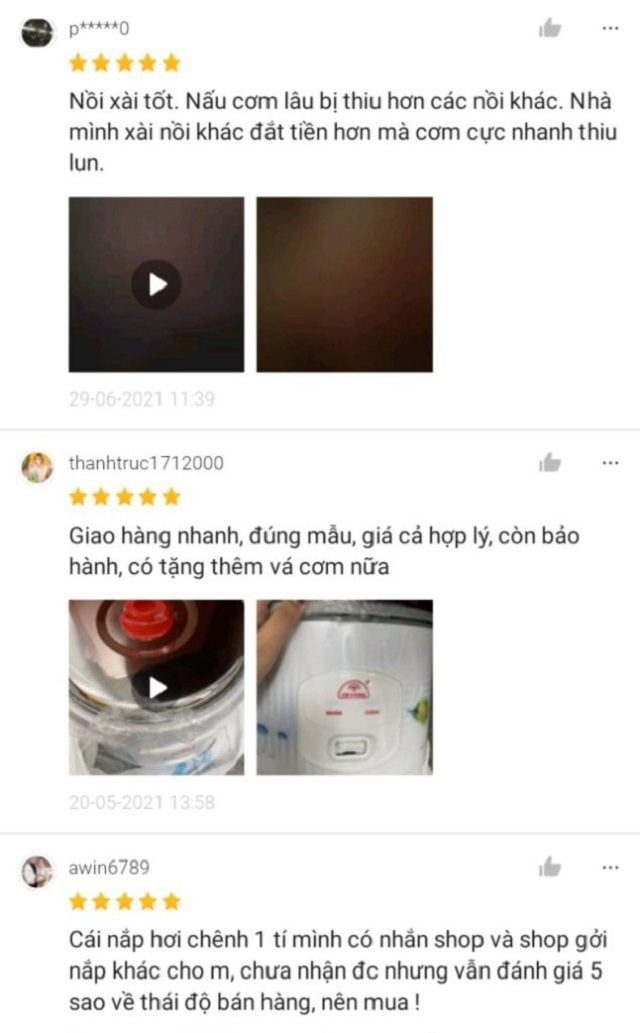 Đánh giá nồi cơm điện nắp rời