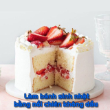Hướng dẫn làm bánh sinh nhật bằng nồi chiên không dầu siêu dễ